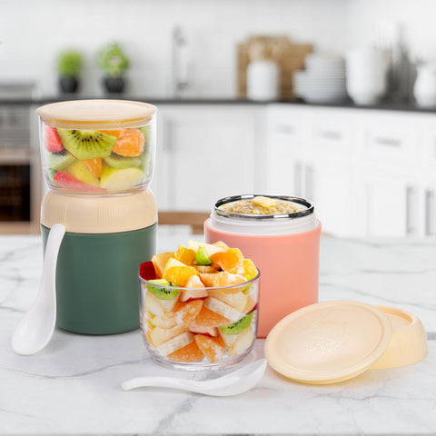 Wide-mouth top bowl on Eorbow for easy toppings and scooping