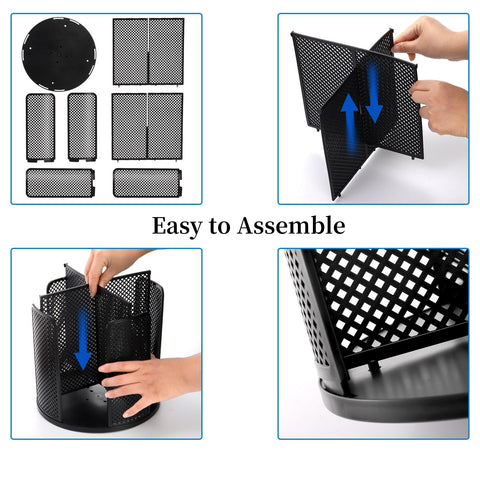 Eorbow 360-degree swivel tray design for quick grab-and-go