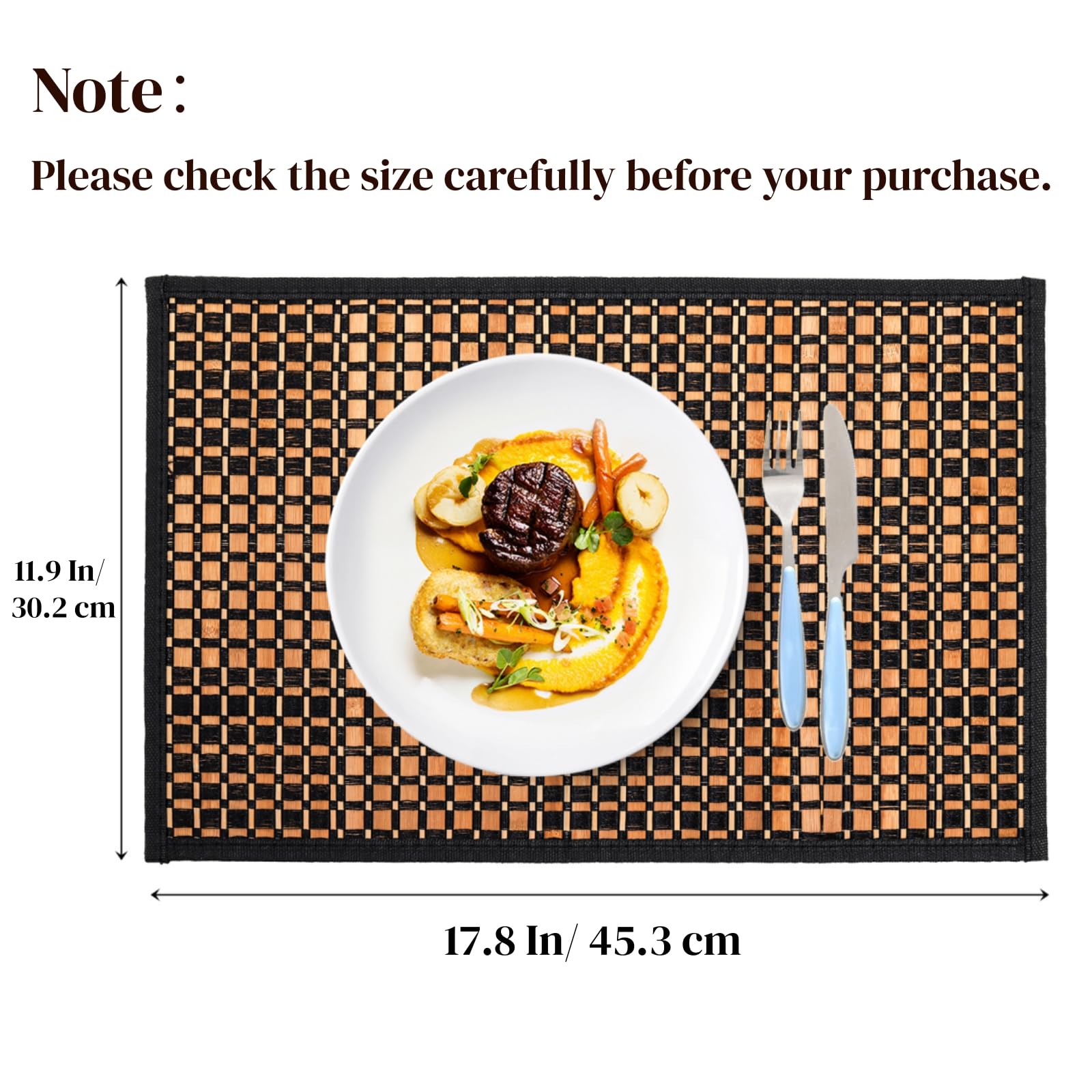 Eorbow placemats anti-slip surface helps keep plates steady