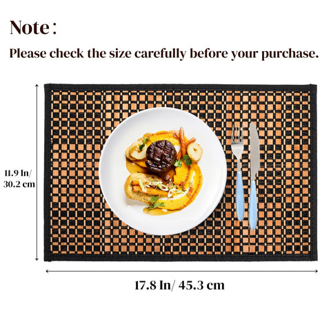 Eorbow placemats anti-slip surface helps keep plates steady