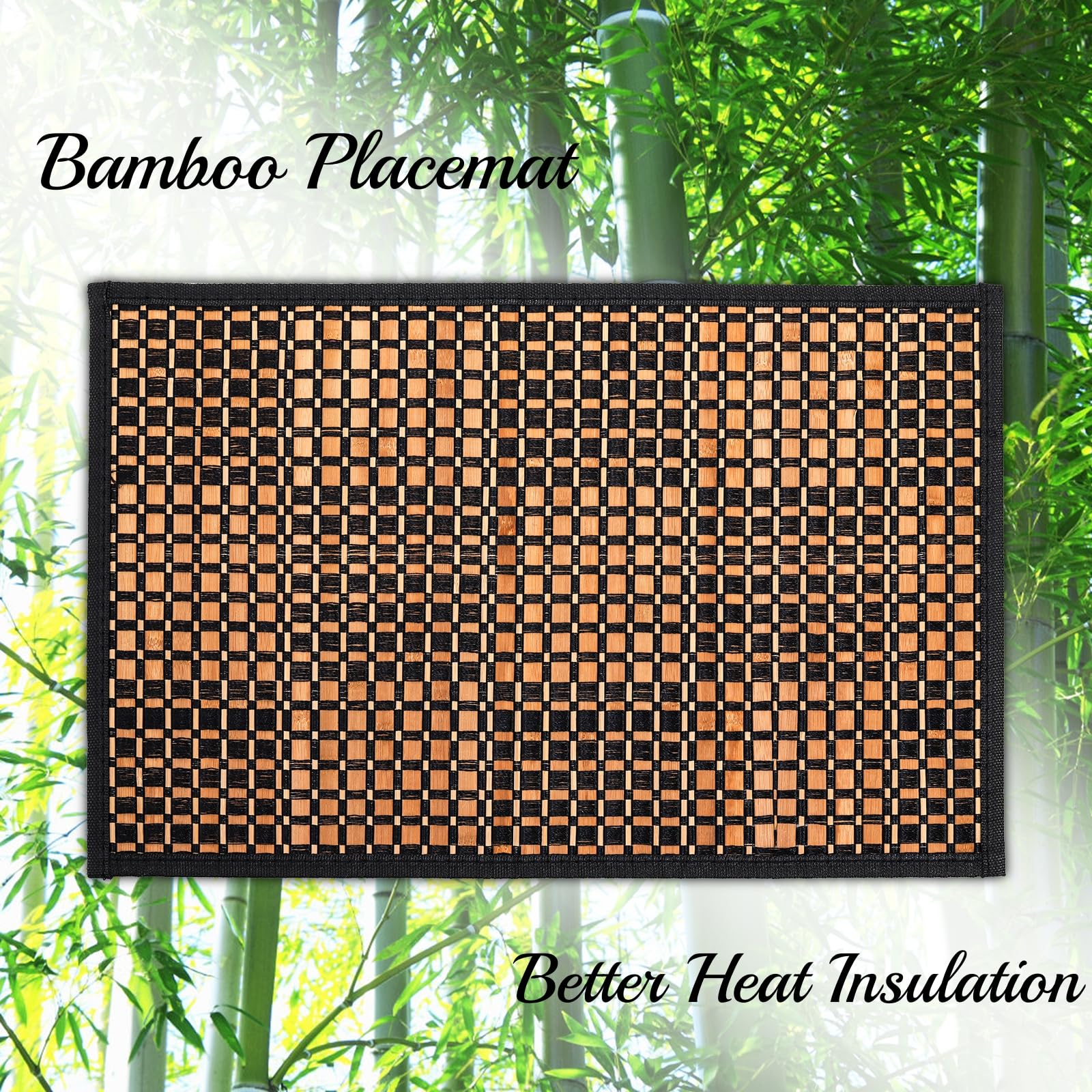 Eorbow placemats heat-resistant to protect furniture from hot dishes