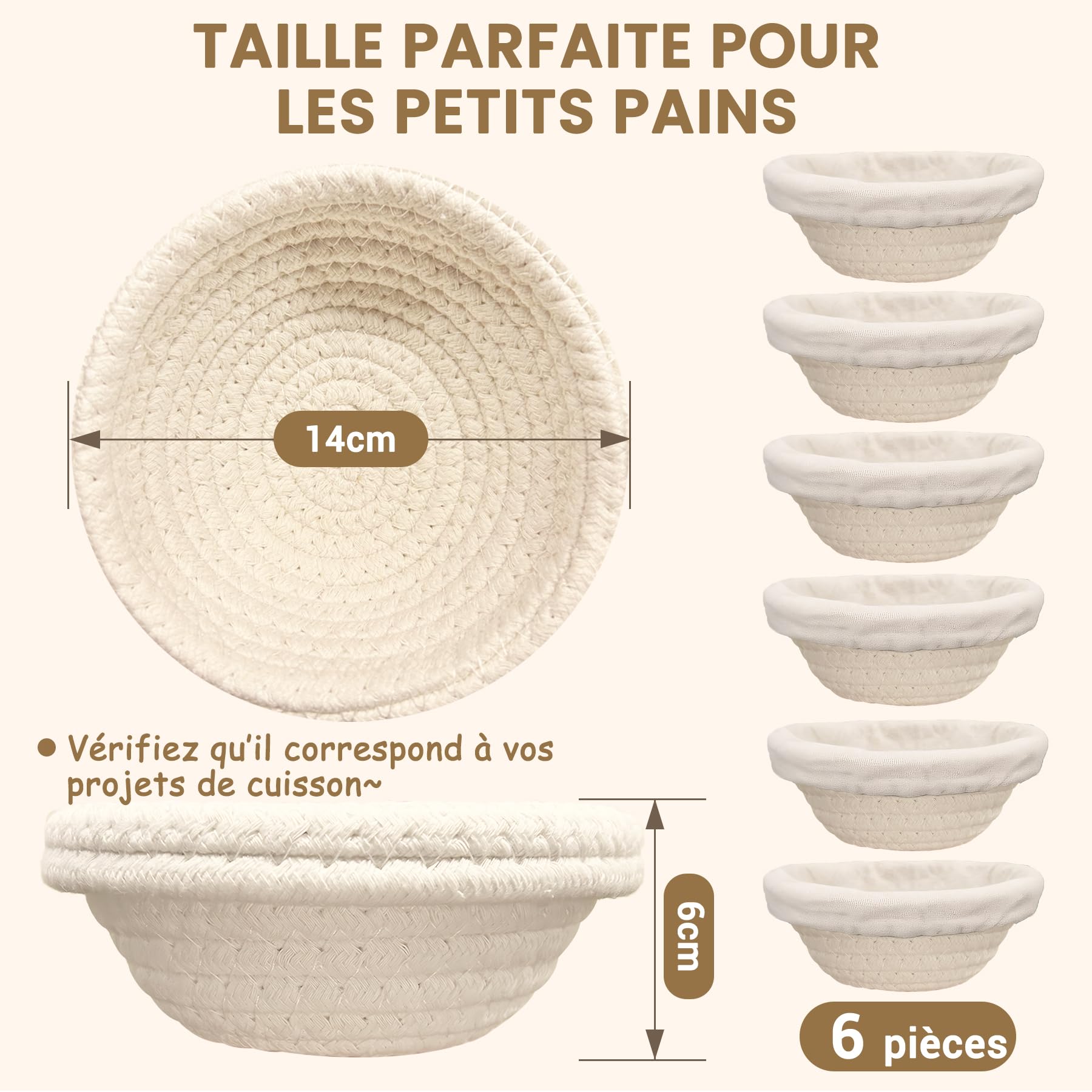 Eosify natural cotton rope basket shows smooth, splinter-free surface for safe family baking