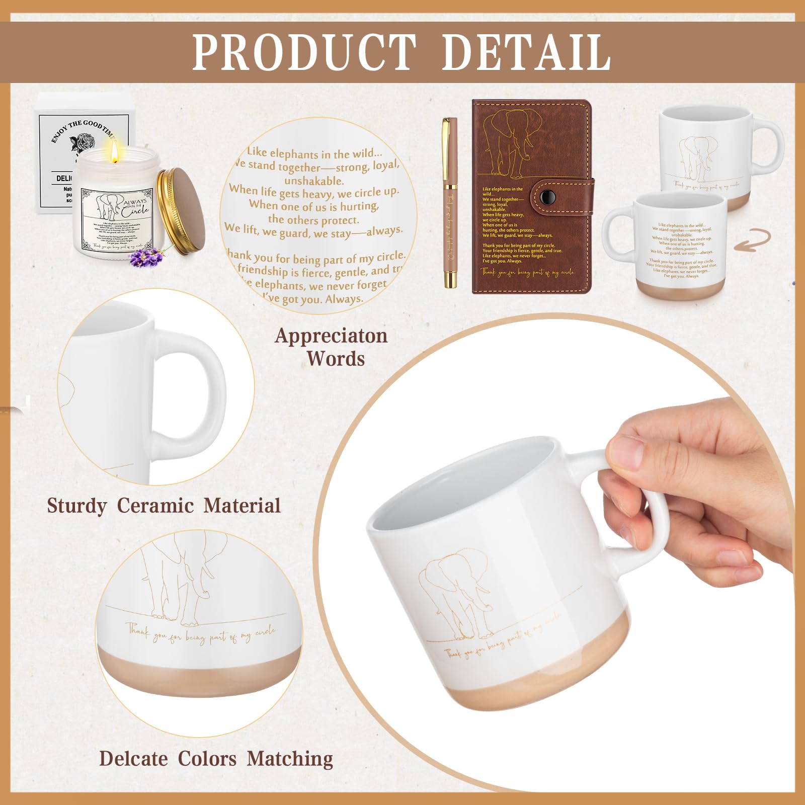 Epakh elephant ceramic mug ideal for hot beverages at home or desk