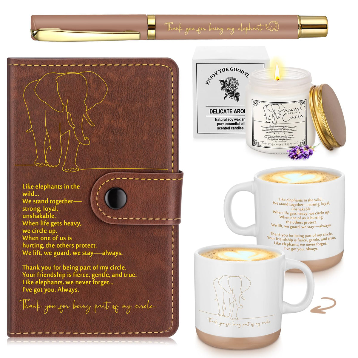 Epakh elephant notebook with a portable writing space for journaling and notes