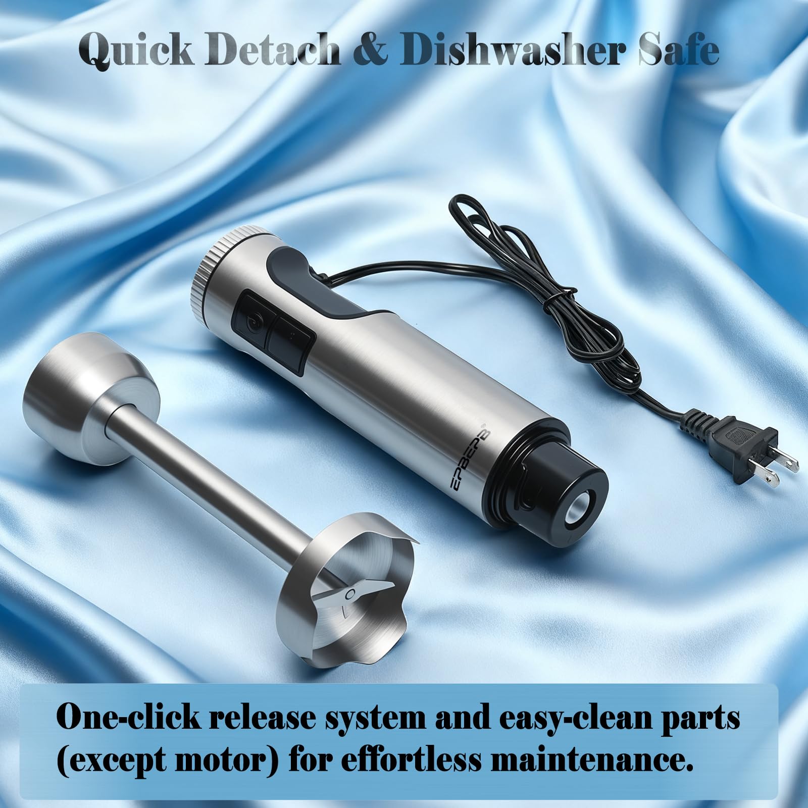 EPBEPB ergonomic non-slip handle for comfortable use.