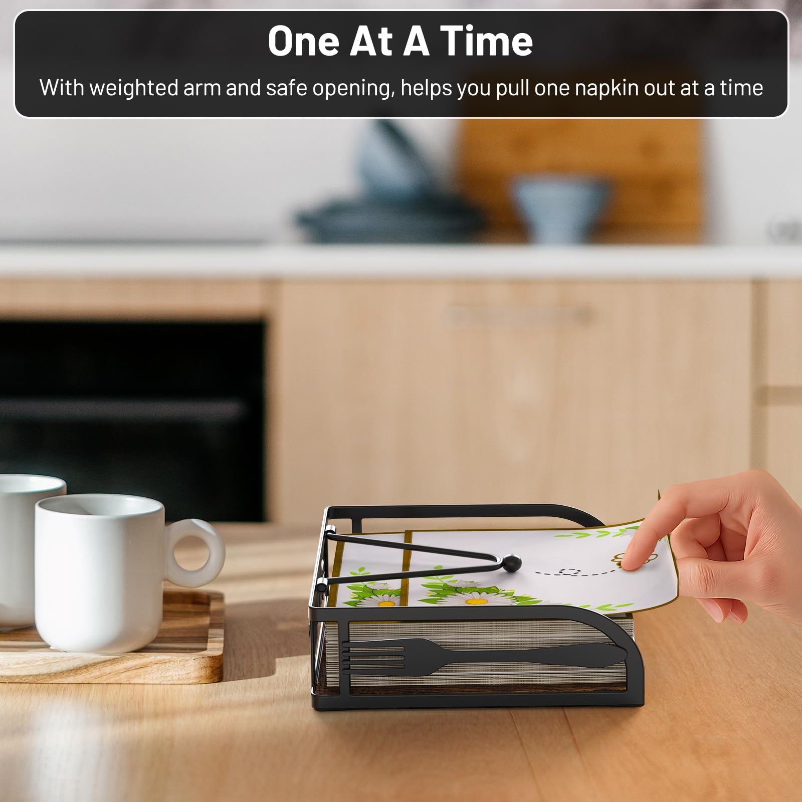 Epicano durable black powder-coated iron construction for lasting style.