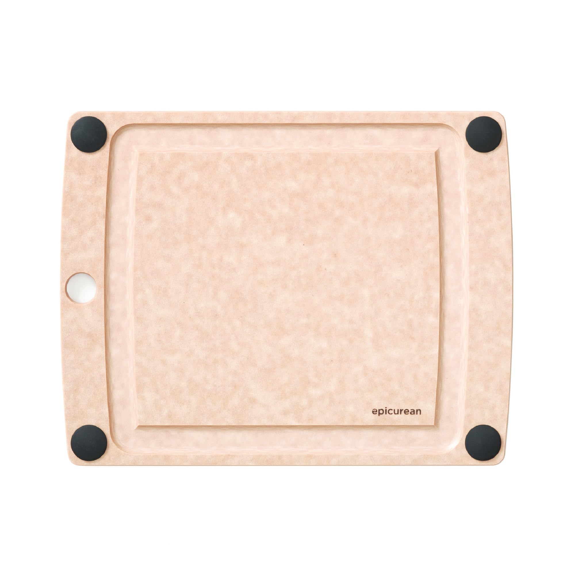 Epicurean All-In-One Cutting Board with juice groove helps catch liquids during prep