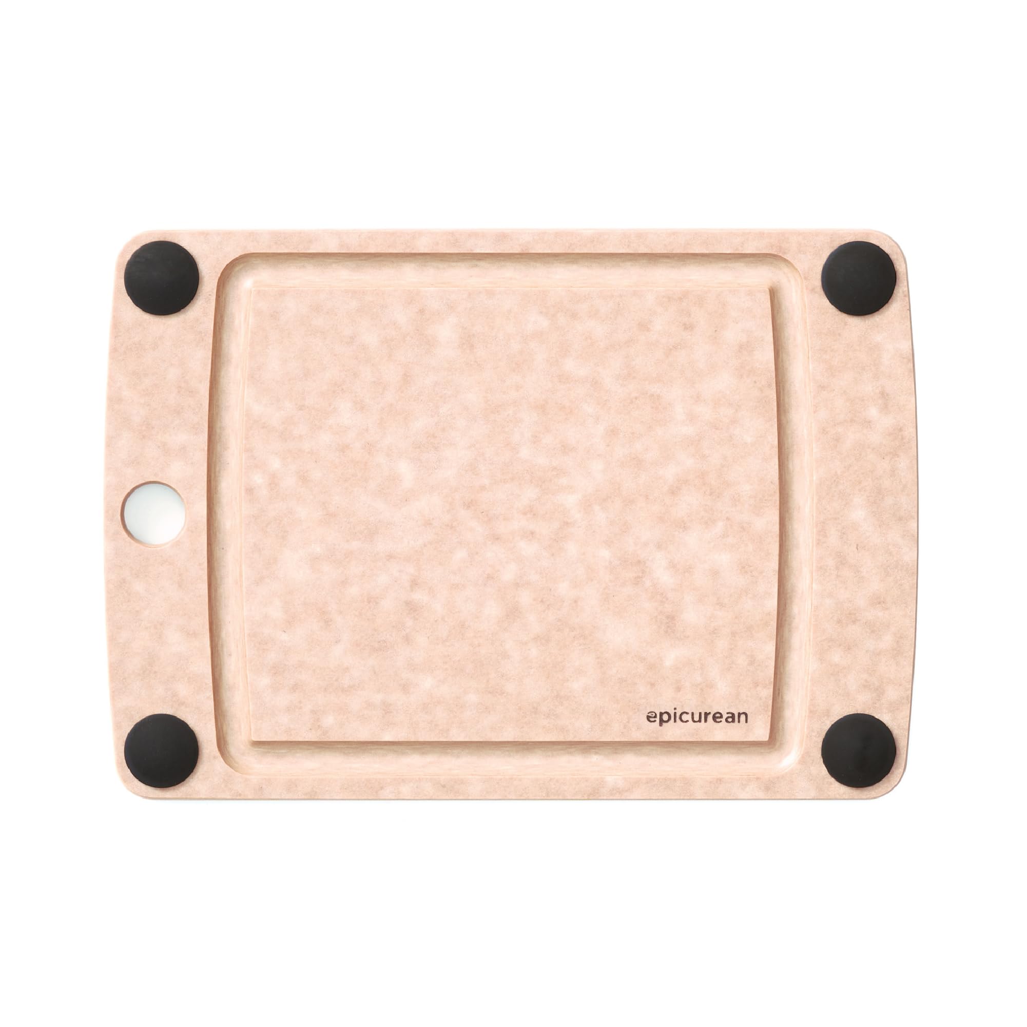 Epicurean All-In-One cutting board with juice groove keeps juices contained during prep