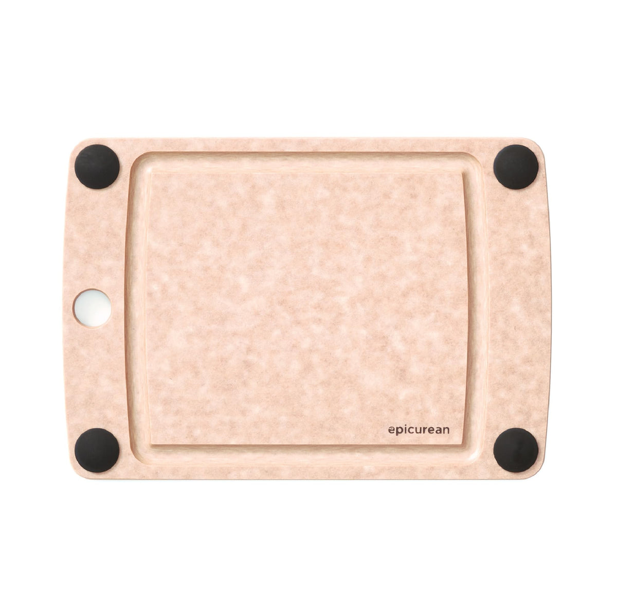 Epicurean All-In-One cutting board with juice groove keeps juices contained during prep
