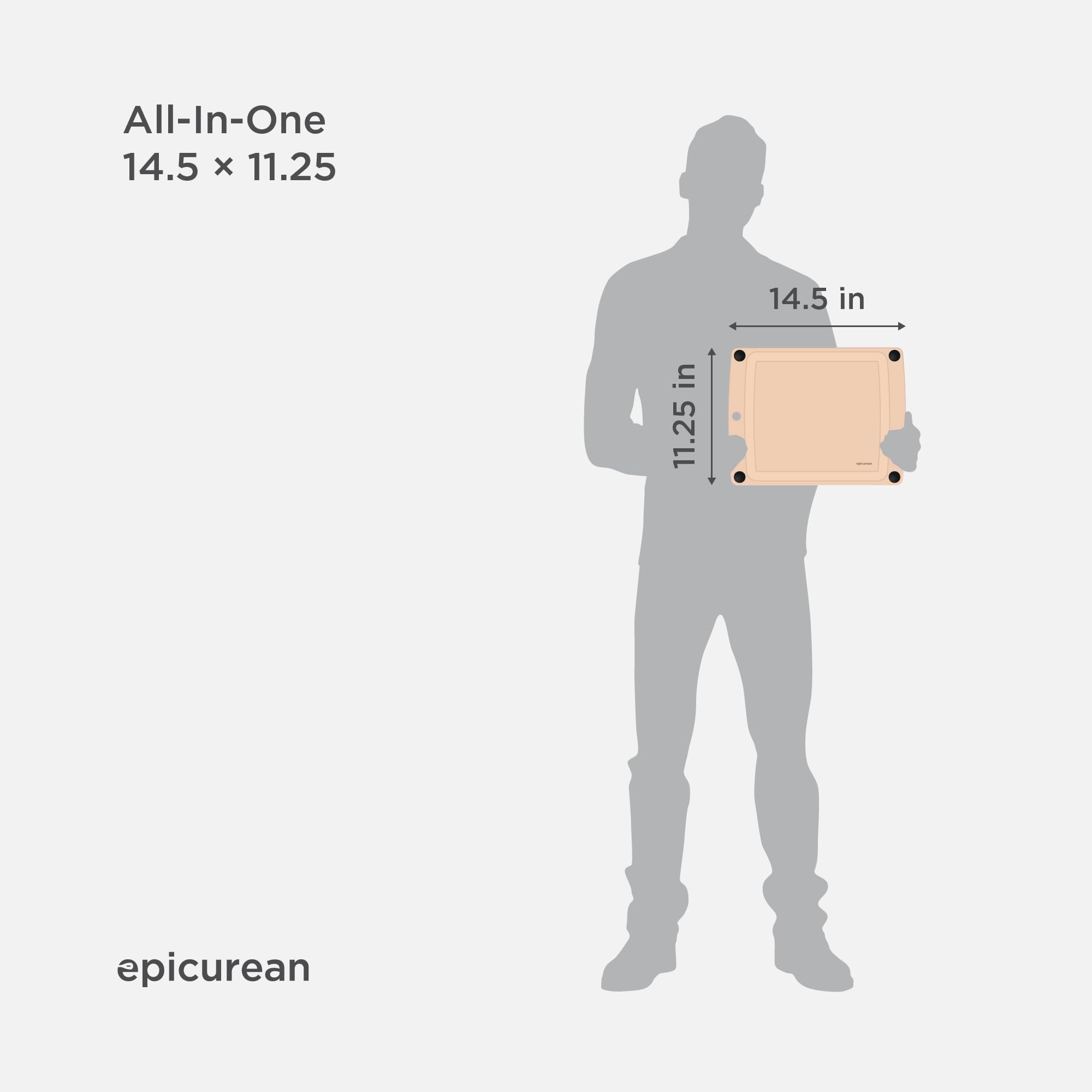 Epicurean cutting board juice groove catches juices during prep