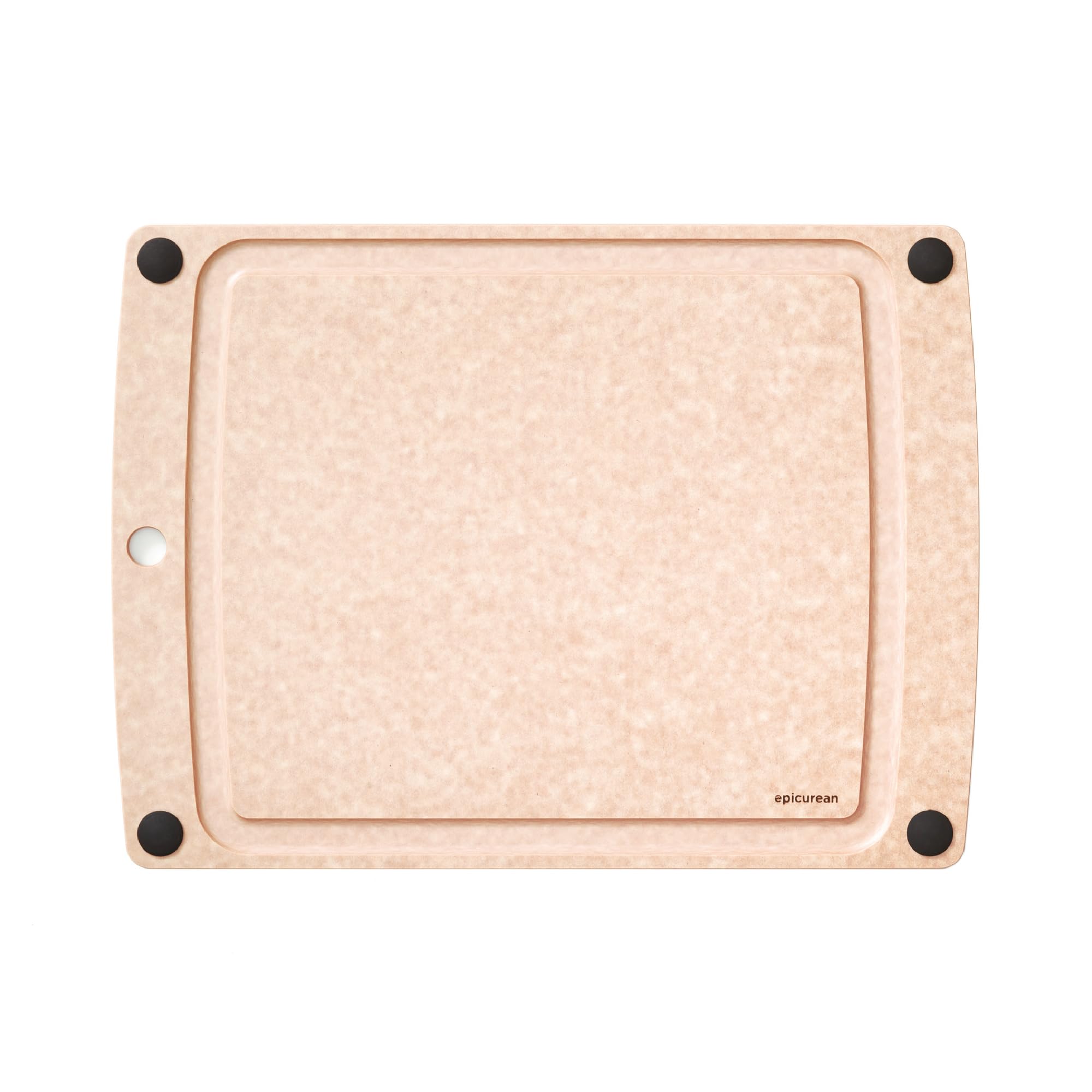 Epicurean All-In-One cutting board top view with focus on dual surface.