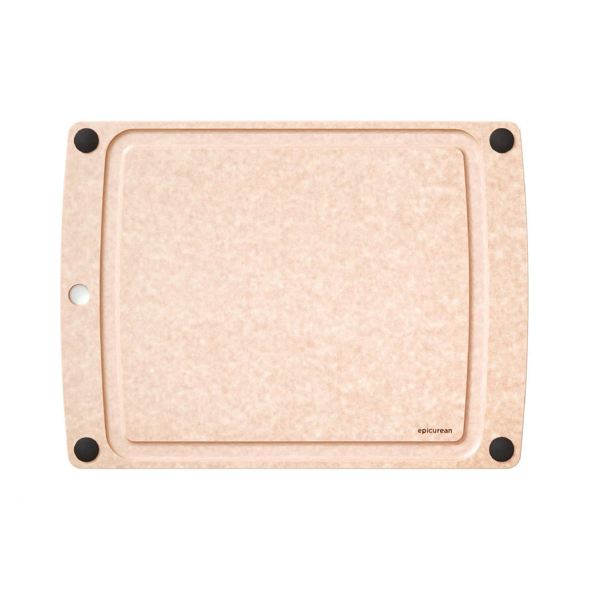 Epicurean All-In-One cutting board top view with focus on dual surface.