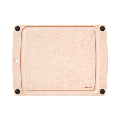 Epicurean All-In-One cutting board top view with focus on dual surface.