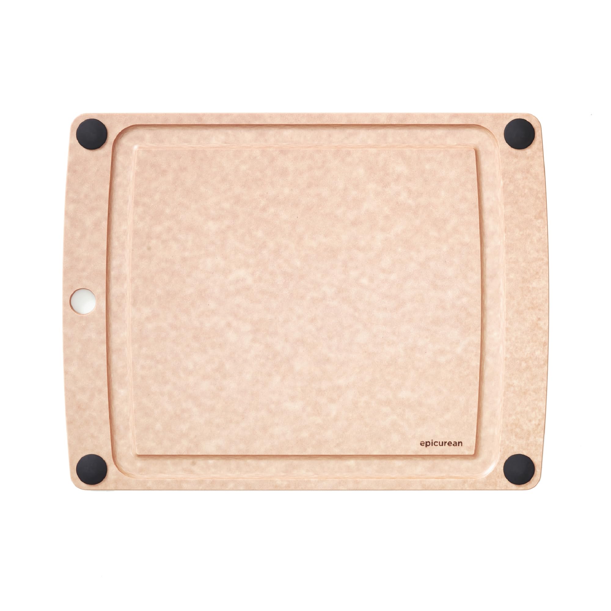 Epicurean all-in-one cutting board with non-slip feet for stable chopping