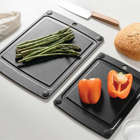 Slate/Black Epicurean board compact size for small kitchens.