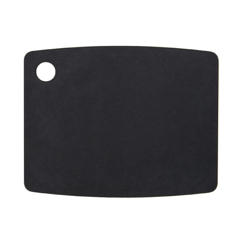 Epicurean Kitchen Series cutting board slate top view, durable and dishwasher-safe.