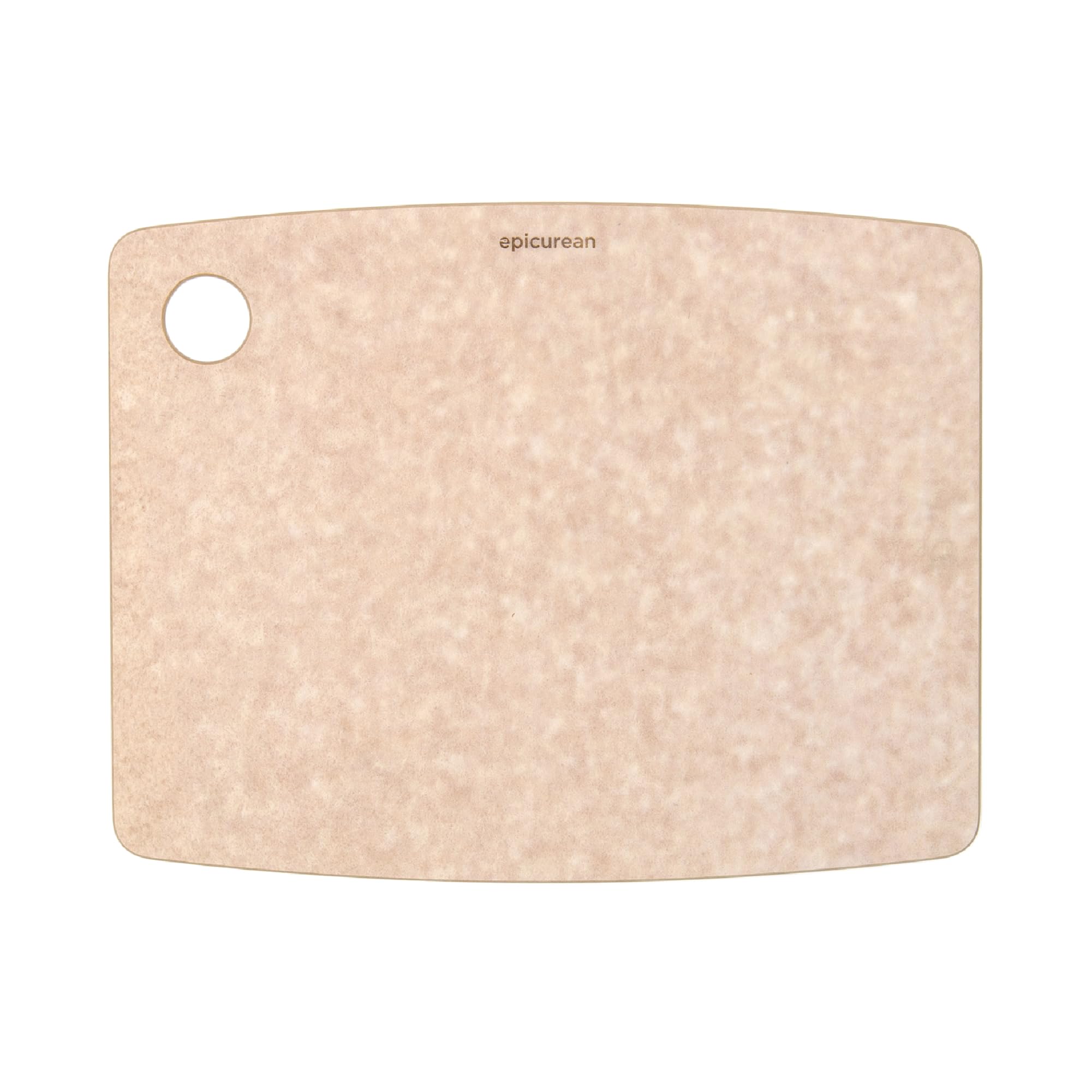 Epicurean Kitchen Series cutting board natural, top view, knife-friendly and durable surface.
