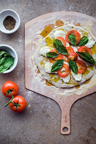Epicurean pizza peel built-in hole for easy grabbing and storage