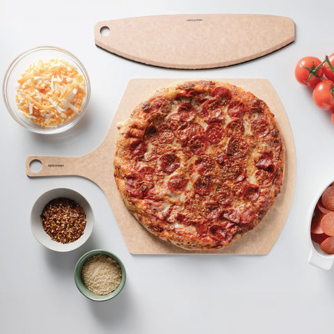 Epicurean pizza peel made in USA from durable RichLite material