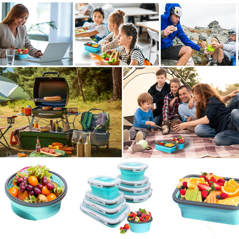 Epinke camping and travel-ready collapsible bowls for outdoor meals