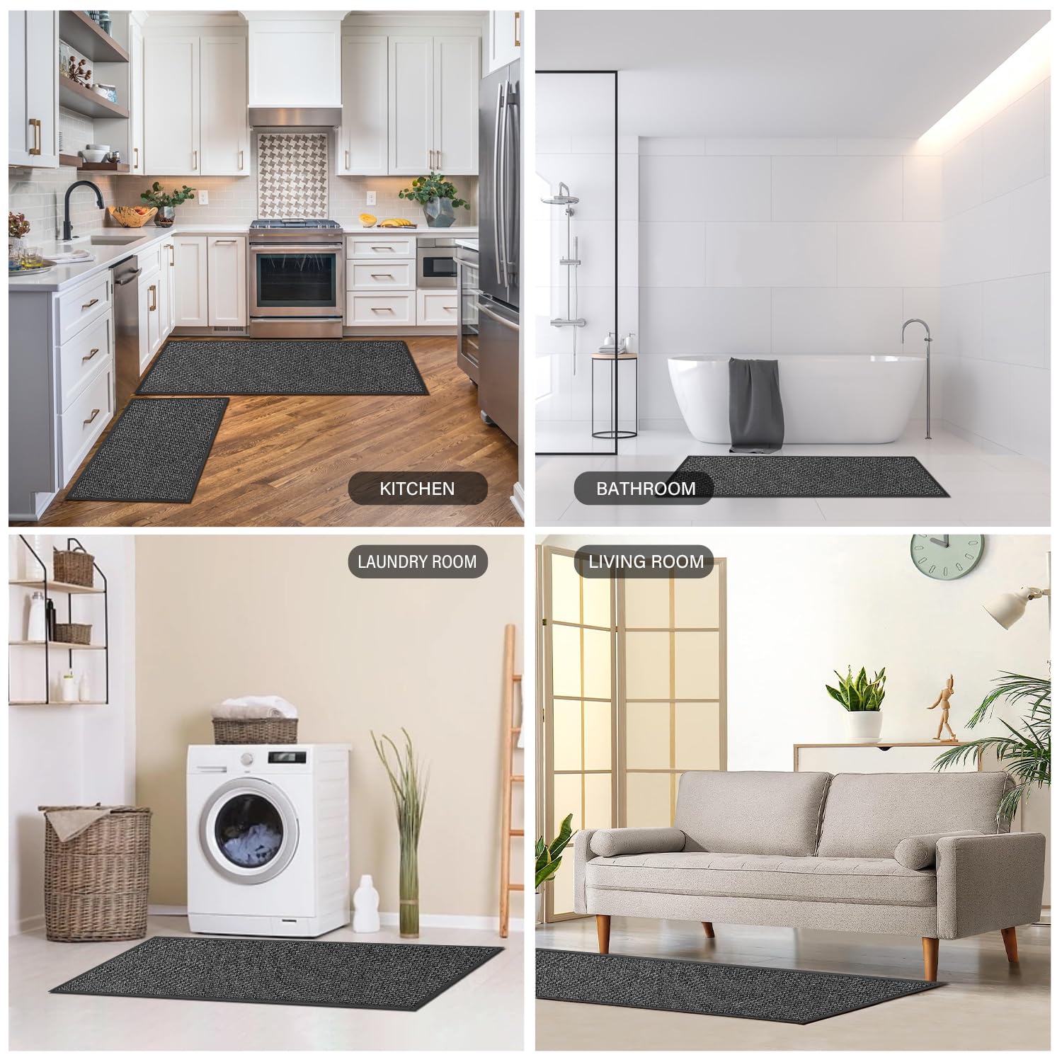 eqivei entryway decor with rug pair adds warmth and practicality