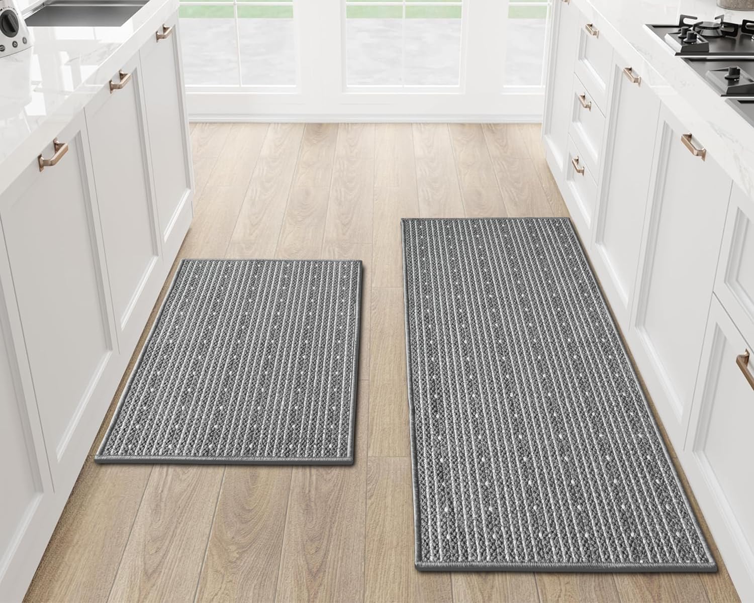Eqivei kitchen rug near sink with extra-wide coverage for spills