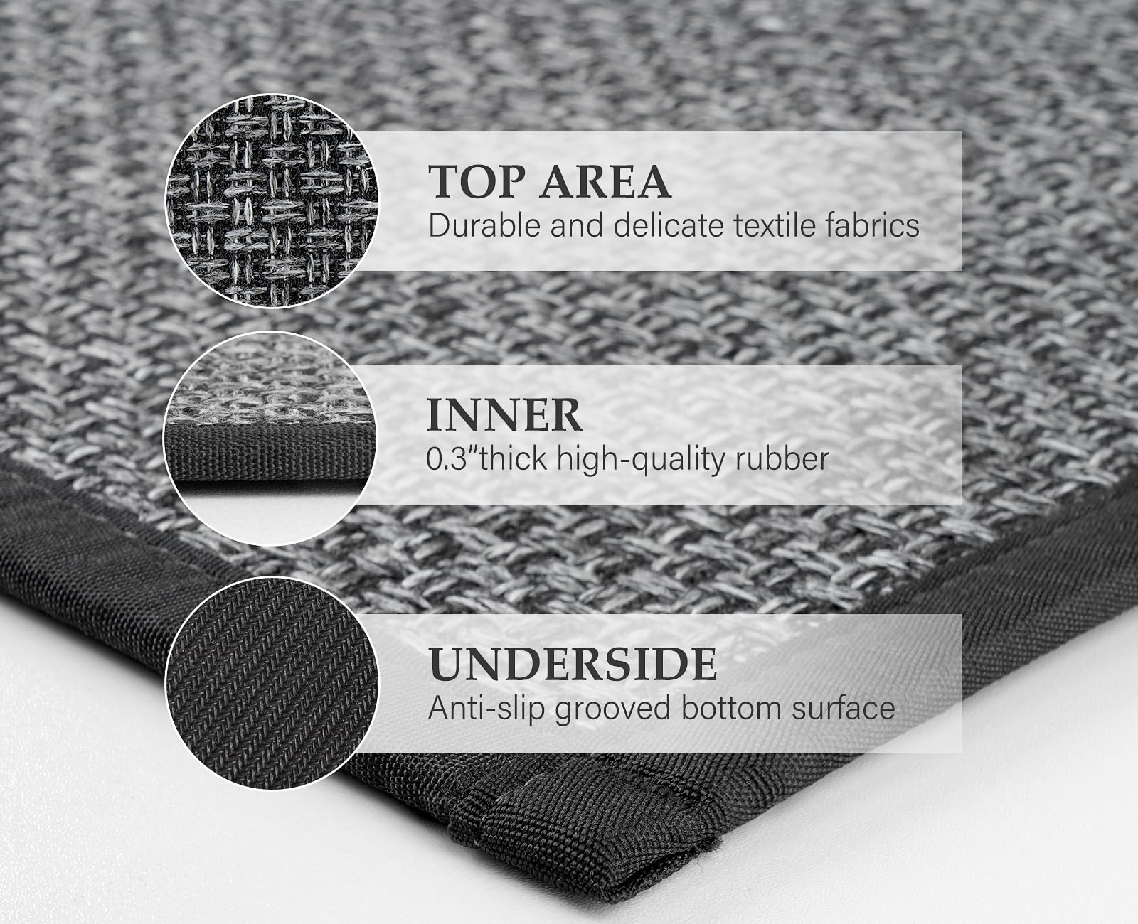 eqivei rug closeup absorbent fiber demonstrates quick spill absorption