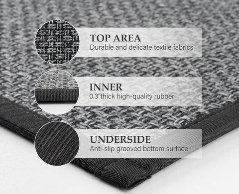 eqivei rug closeup absorbent fiber demonstrates quick spill absorption