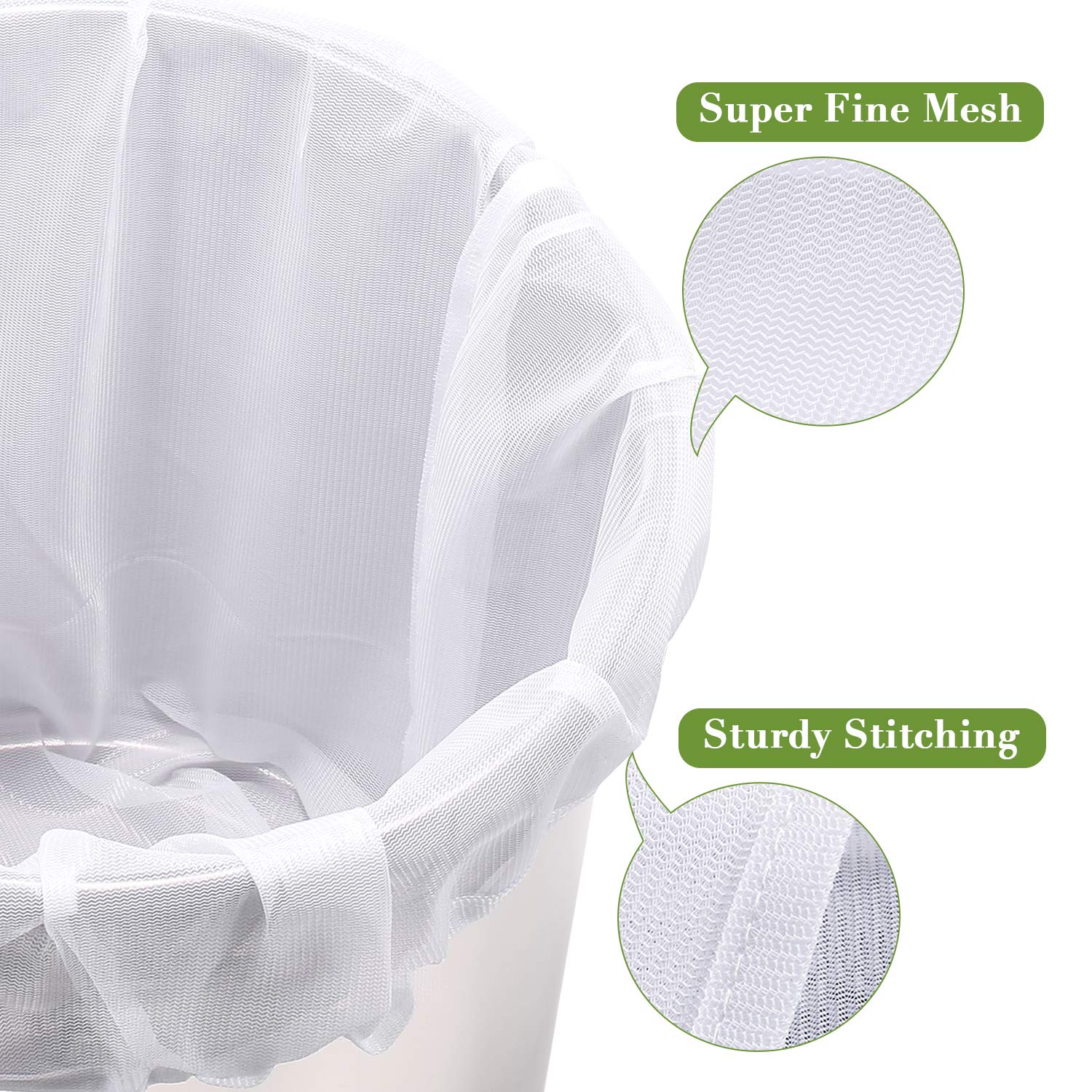 Era Natural Brew Bags 26x22 size proves ample capacity for large batches.