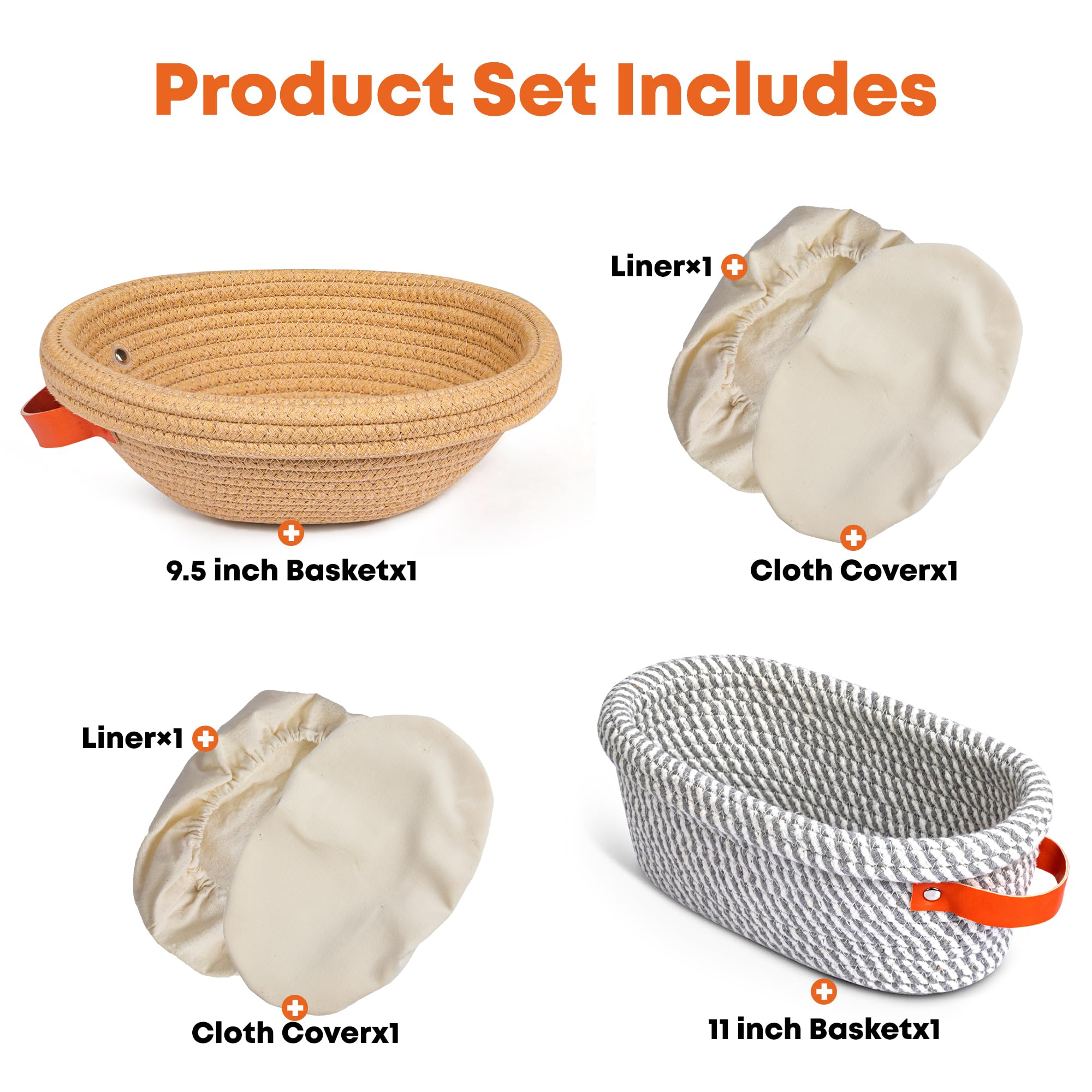 ERABAY oval liner included to maintain moisture for consistent rise