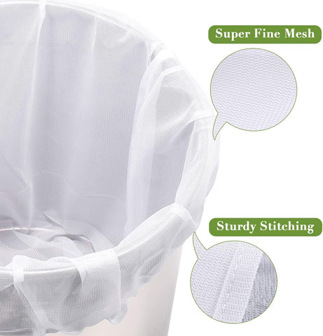 Eraturalky brew bag fits kettles up to 17 inches in diameter for all-grain brewing.