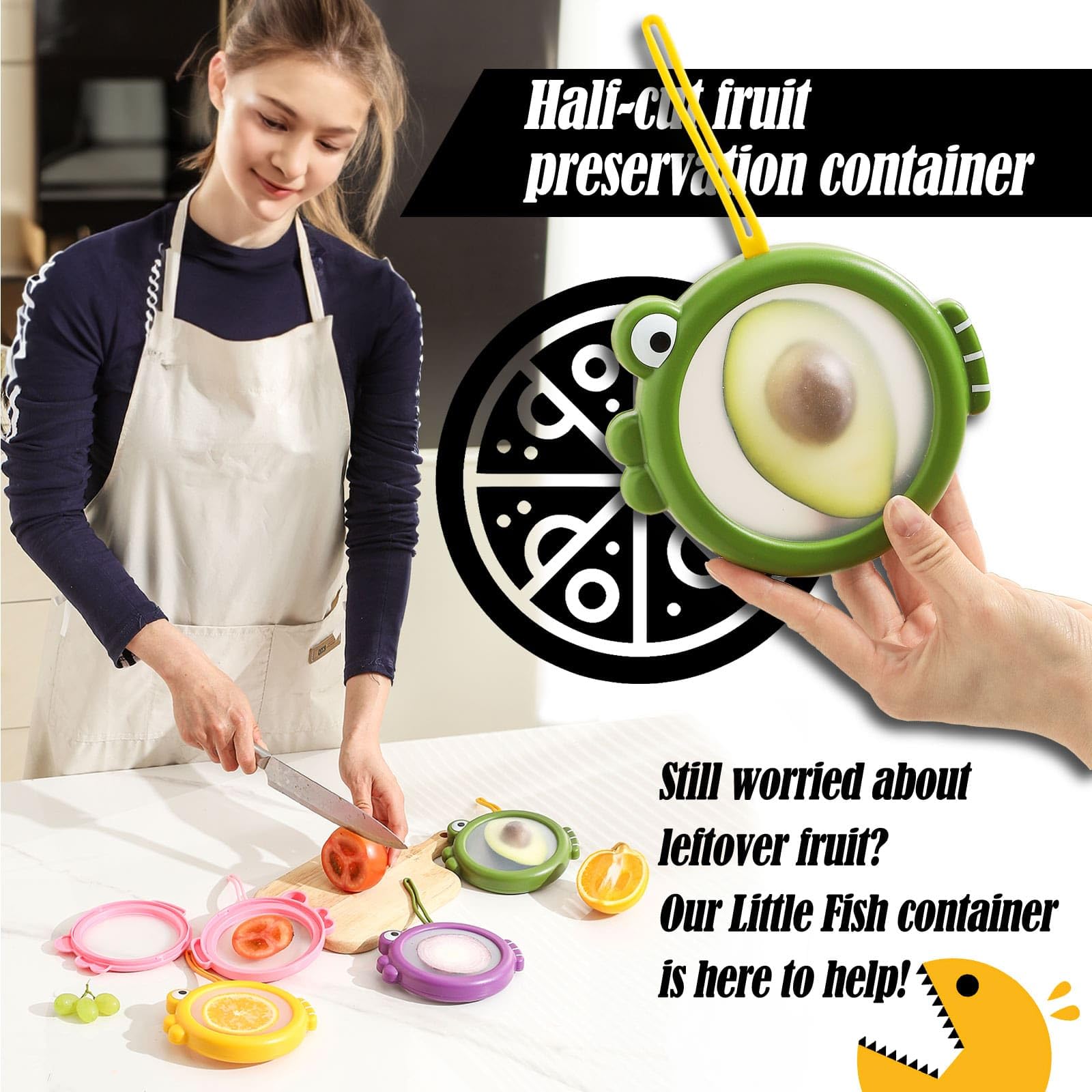 Erehere onion keeper stores half onions neatly and reduces fridge odor