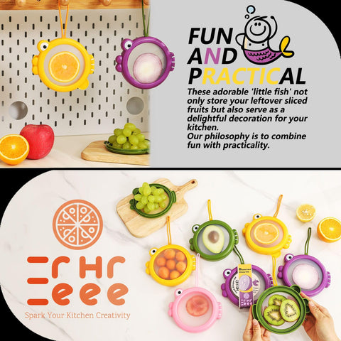 Erehere stackable design saves fridge space and simplifies organization