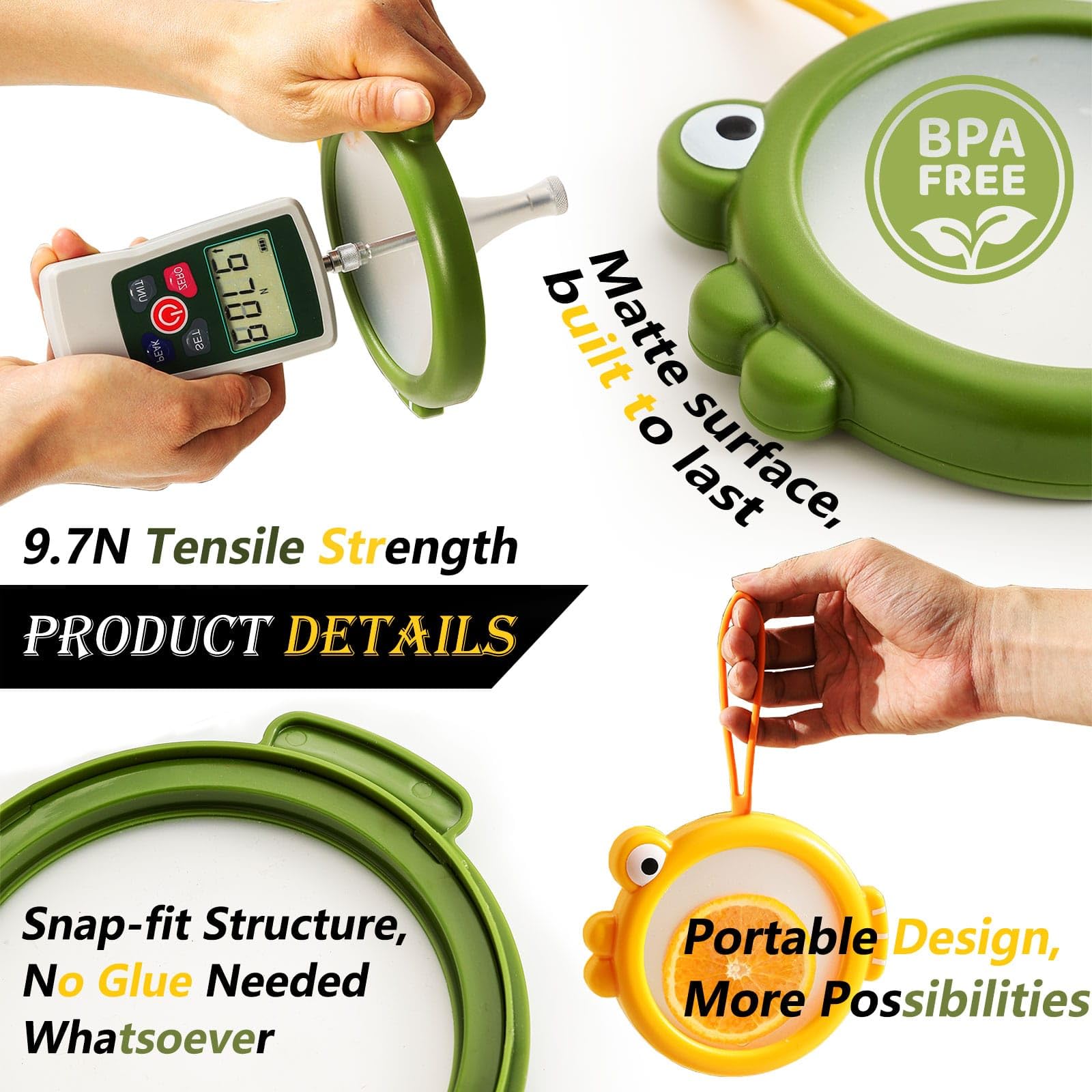 Erehere strap design adds portable storage options for on-the-go meals
