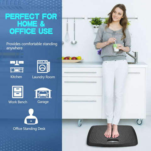 Ergohead comfort mat in use during cooking and meal prep.