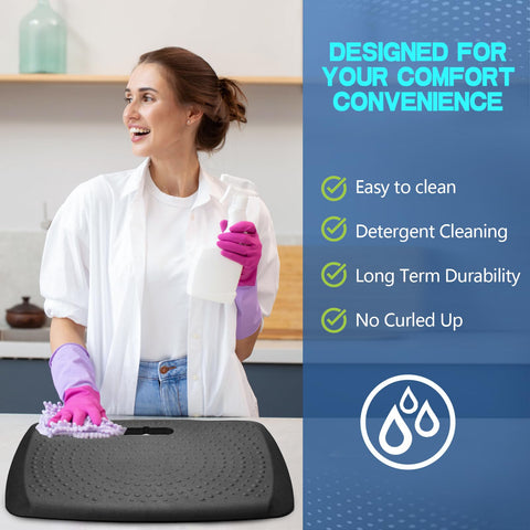 Ergohead multi-purpose mat for kitchen, office, and home tasks.