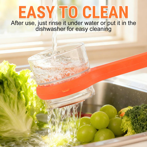 Ergonomic handle provides comfortable grip during peeling tasks.