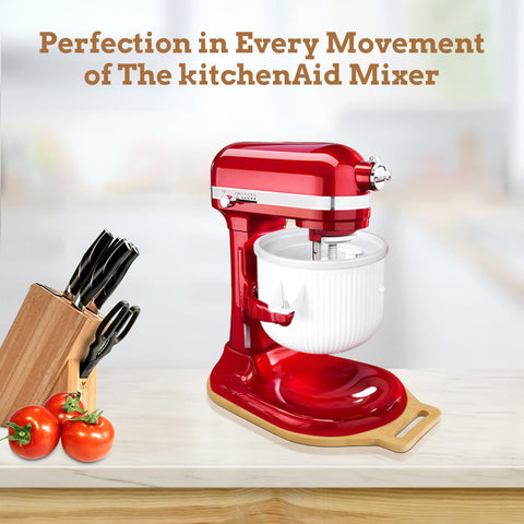 Ericair mixer mat's smooth surface enables easy sliding.
