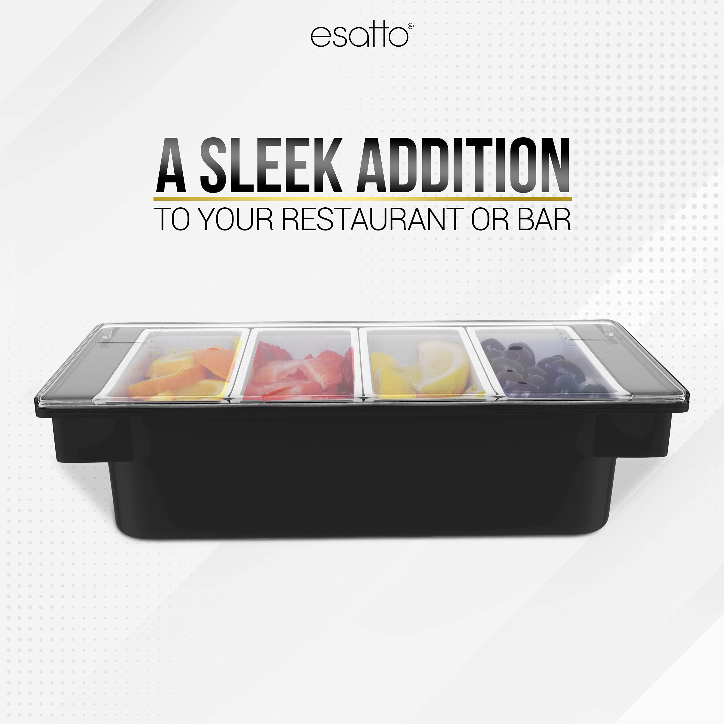 Esatto bar accessory pack adds organization and professional flair to home or venue