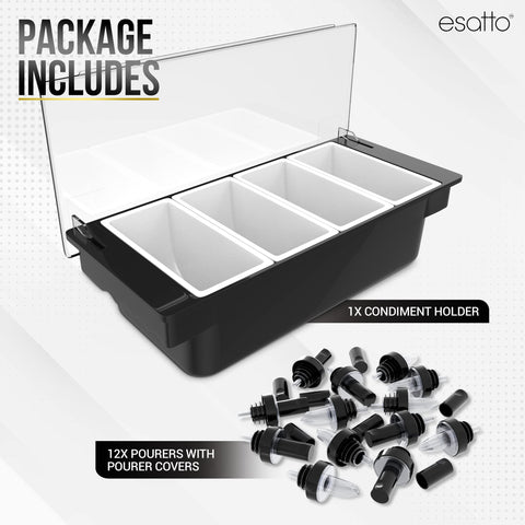 Esatto 1-pint inserts four-pack keeps ingredients ready for fast cocktails