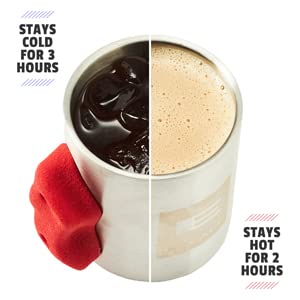 Escape Climbing Crimp Mug showcases double-wall insulation keeping drinks hot or cool.