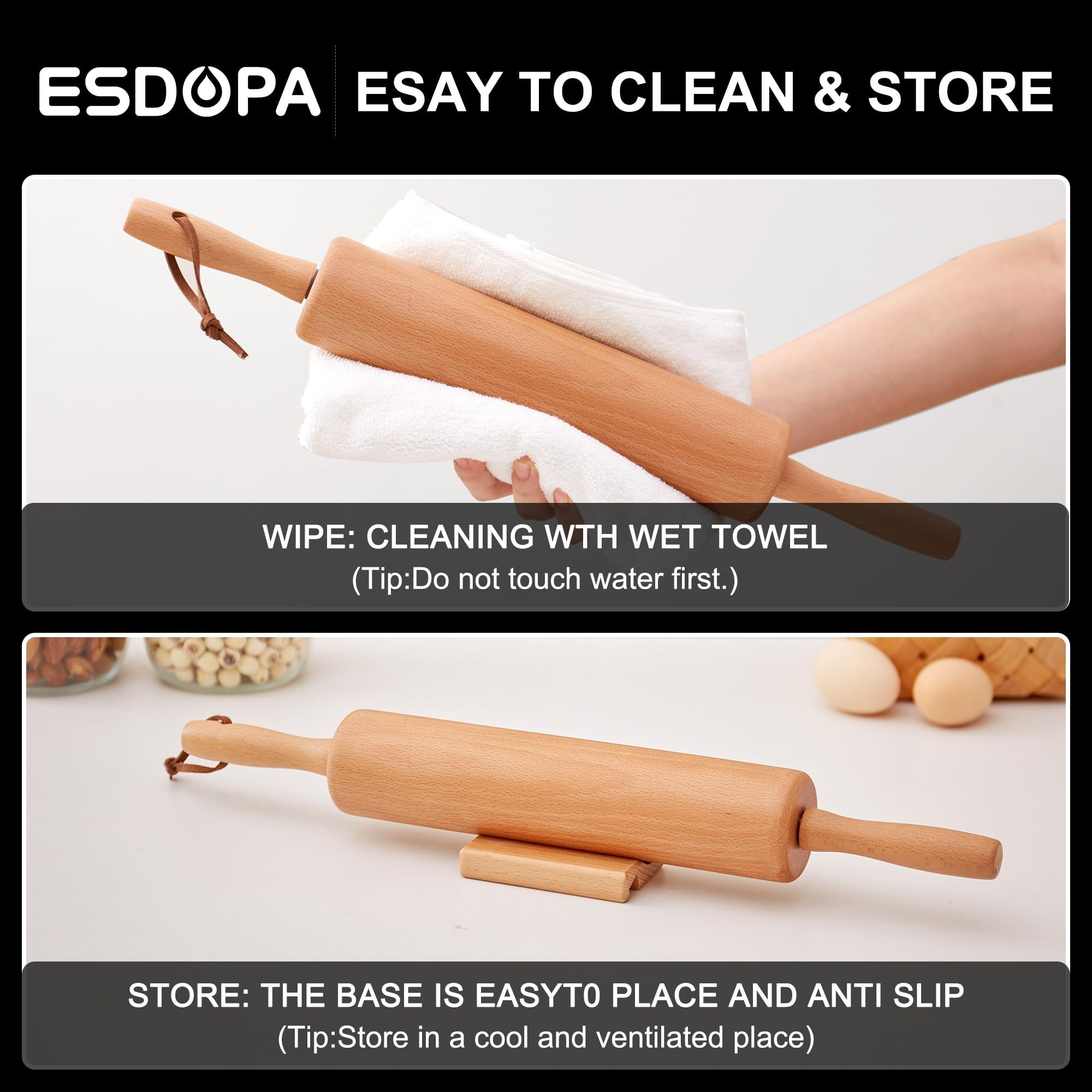 ESDOPA dough rolling on pie crust setup with large mat aids even thickness.