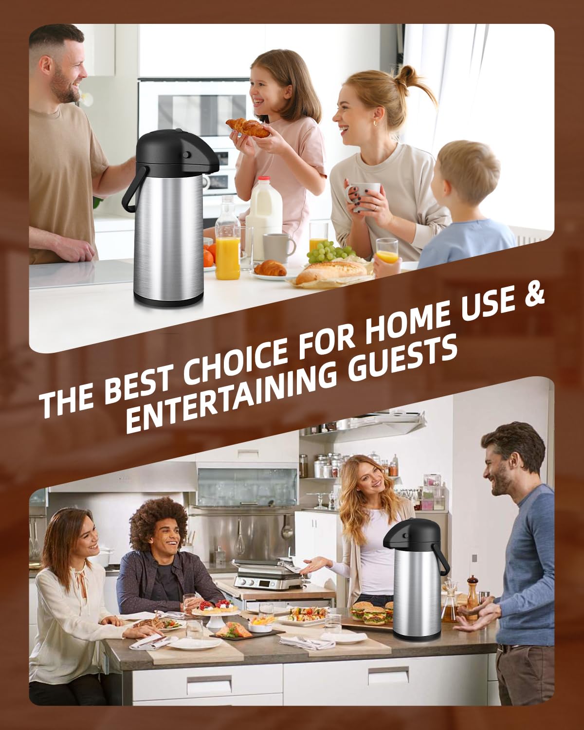 Esemoil coffee carafe ideal for parties and outdoor gatherings