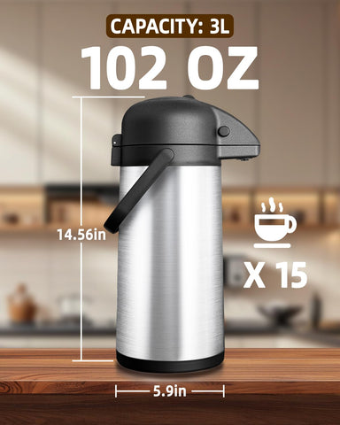 Esemoil coffee carafe wide mouth simplifies filling and cleaning while adding ice