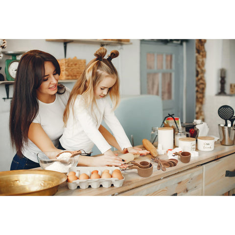 Esie Houzie decorative kitchen display emphasizes craftsmanship.
