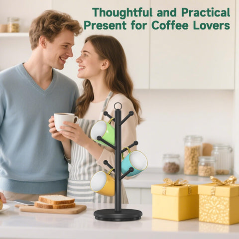EsLuker.ly mug holder tree durable kitchen organizer for everyday use