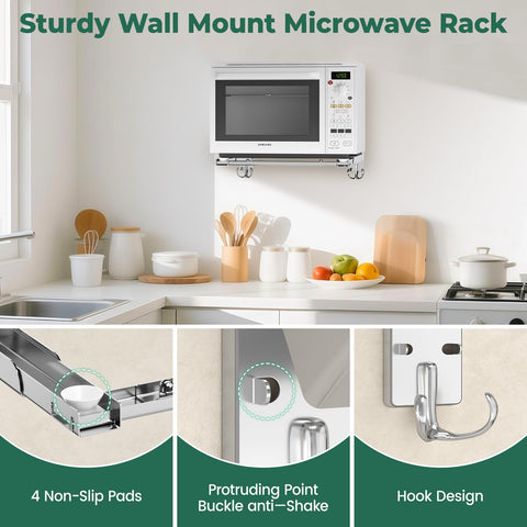 EsLuker.ly stainless-steel wall mount resists rust for long-lasting use