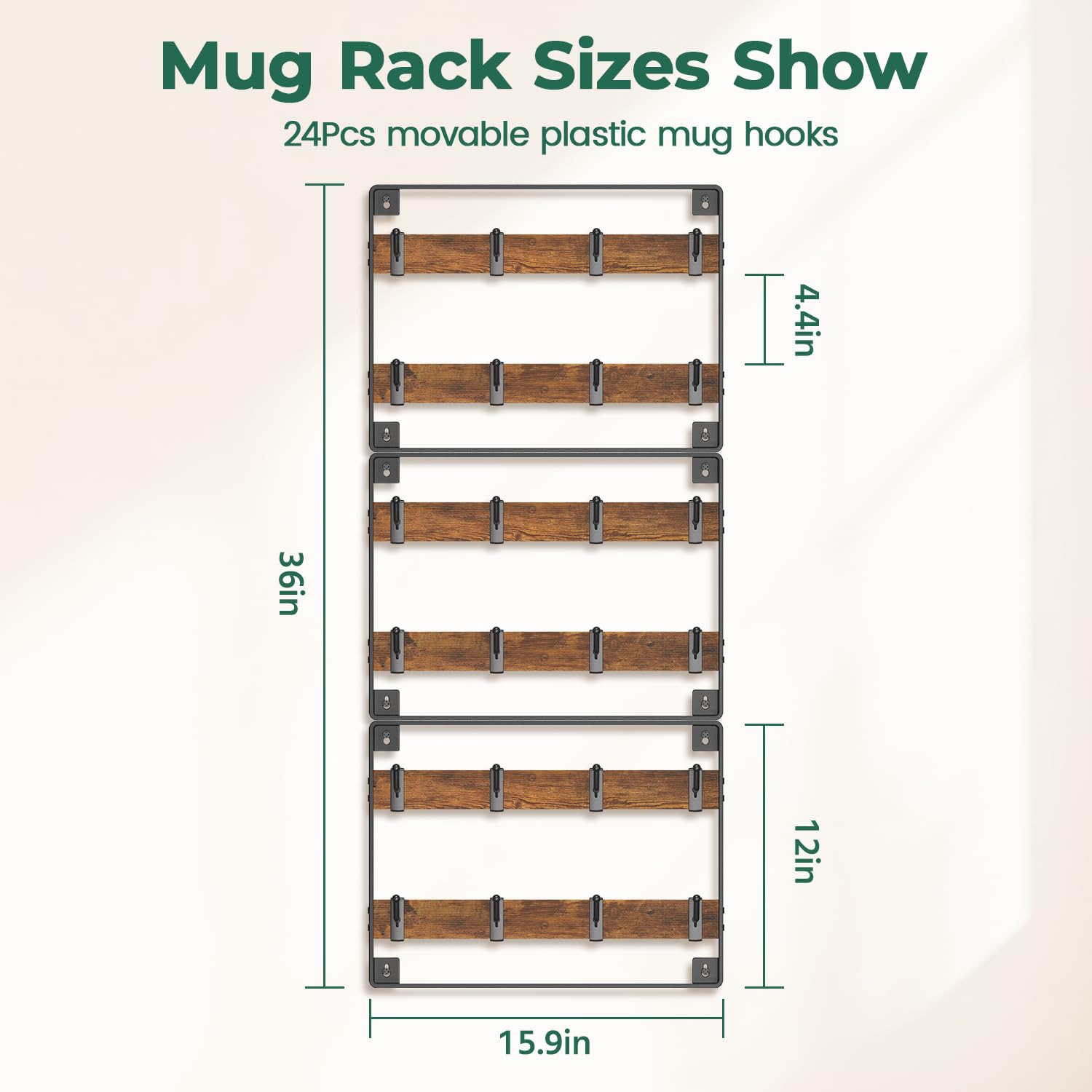 EsLuker.ly holds up to 24 mugs for easy daily display