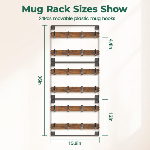EsLuker.ly holds up to 24 mugs for easy daily display