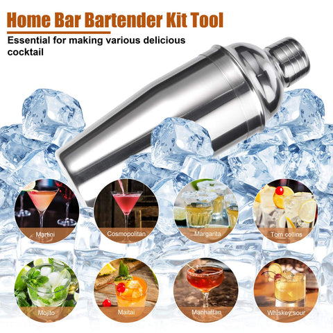 Esmula Bartender Kit with ice tongs and muddler for fresh, well-balanced beverages.